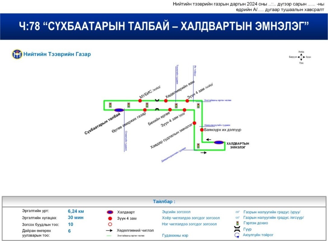 Нийтийн тээврийн үйлчилгээнд шинэ чиглэл нэмэгдлээ